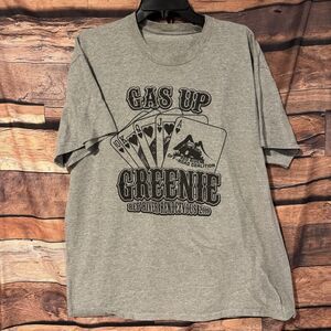 Red River Rendezvous 2019 T-Shirt Large Gray Off-Road Gas Up Greenie 4x4 Graphic